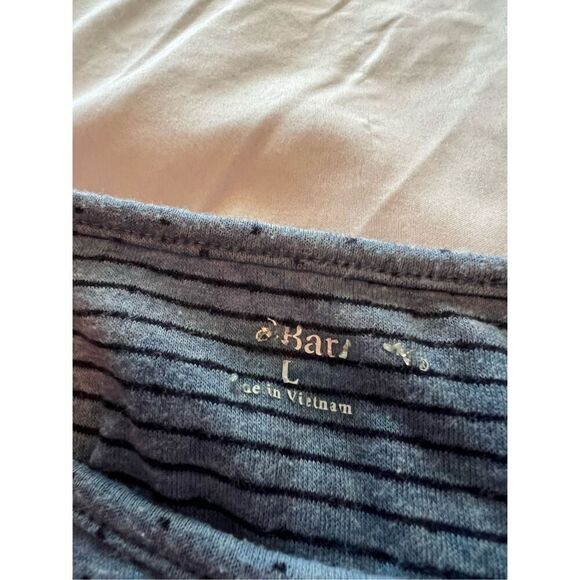 Croft & Barrow Blue Polkadot Long Sleeve Top Woman’s Size Large - Picture 5 of 9